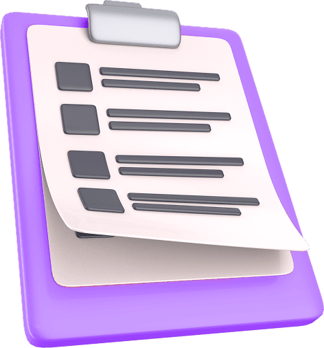 Prancheta com checklist